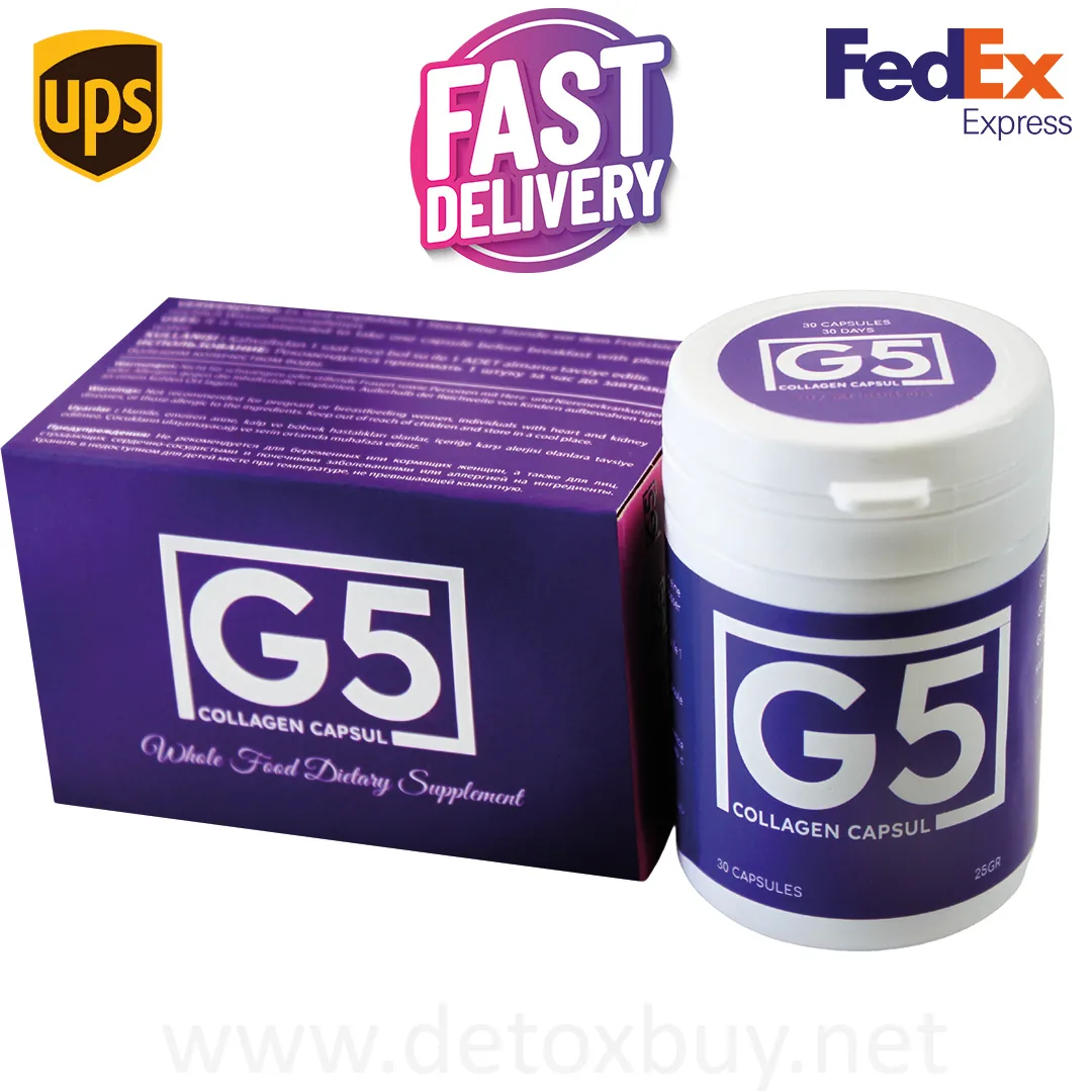 G5 Collagen Capsule box and capsule image